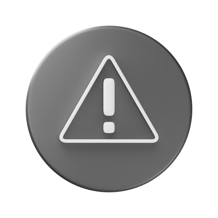 Caution  3D Icon