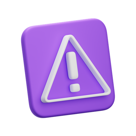 Caution  3D Icon