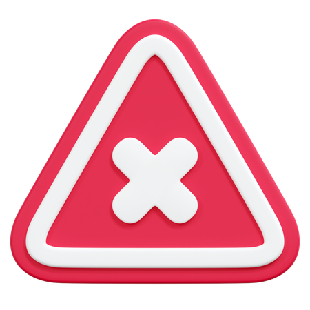 Caution  3D Icon