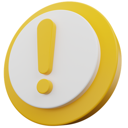 Caution  3D Icon