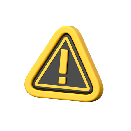 Caution  3D Icon