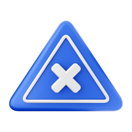 Caution Sign  3D Icon