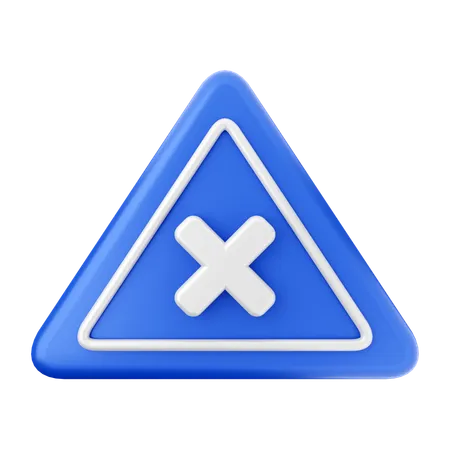 Caution Sign  3D Icon