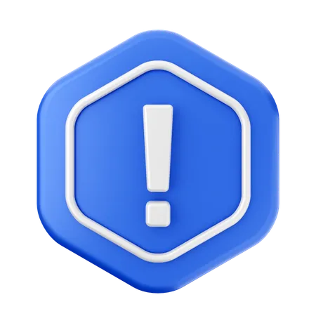 Caution Sign  3D Icon