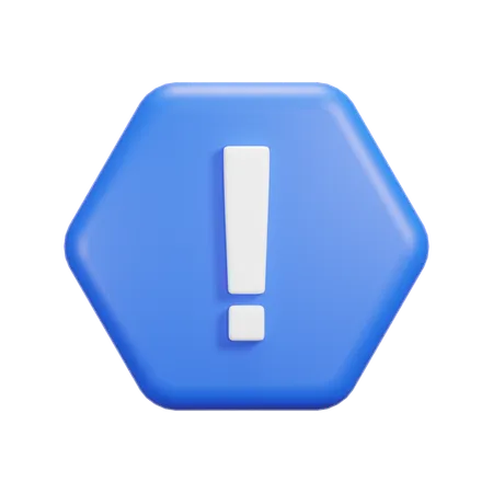 Caution Sign  3D Icon