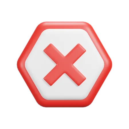 Caution Sign  3D Icon