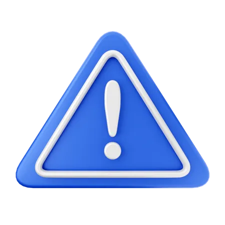 Caution Sign  3D Icon