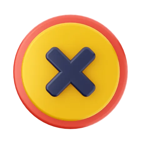 Caution Sign  3D Icon