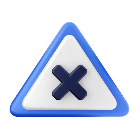 Caution Sign  3D Icon