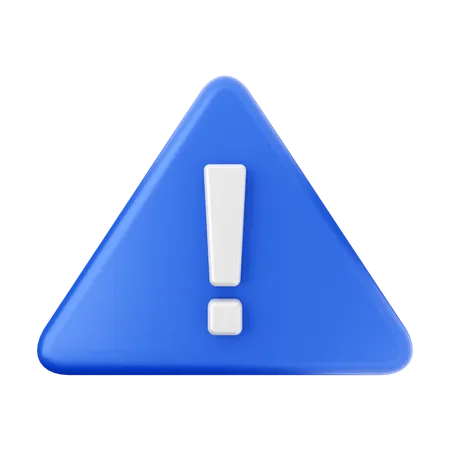 Caution Sign  3D Icon