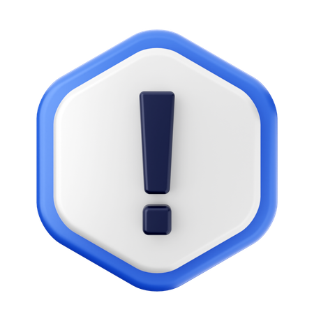 Caution Sign  3D Icon