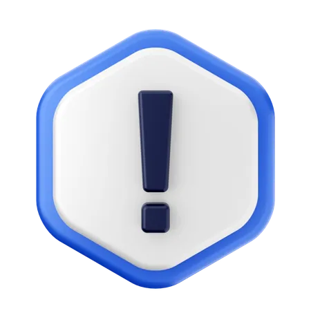 Caution Sign  3D Icon