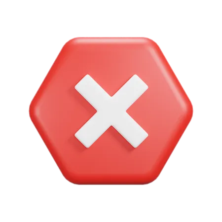 Caution Sign  3D Icon