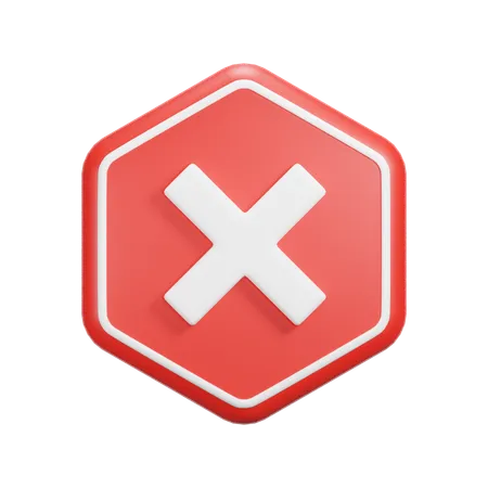 Caution Sign  3D Icon