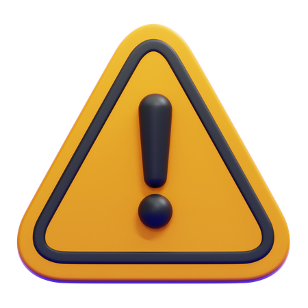 Caution Signboard  3D Icon