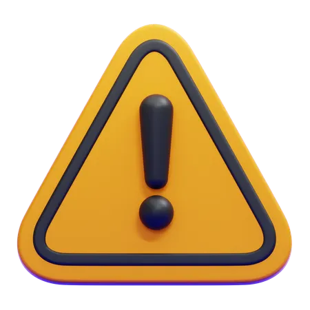 Caution Signboard  3D Icon