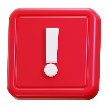 Caution warning  3D Icon
