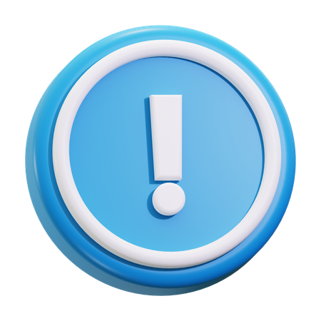 Caution warning  3D Icon