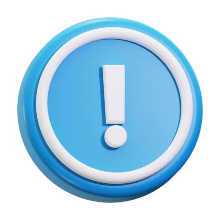 Caution warning  3D Icon