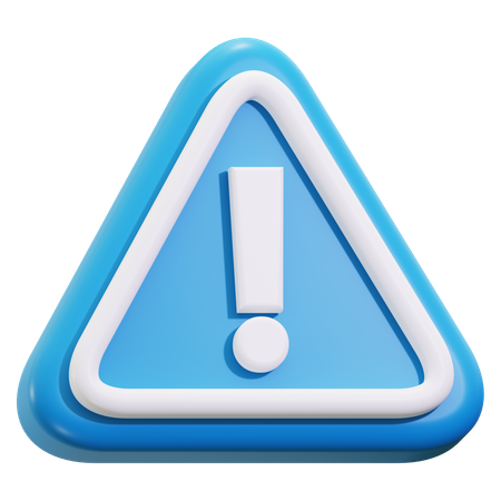 Caution warning  3D Icon