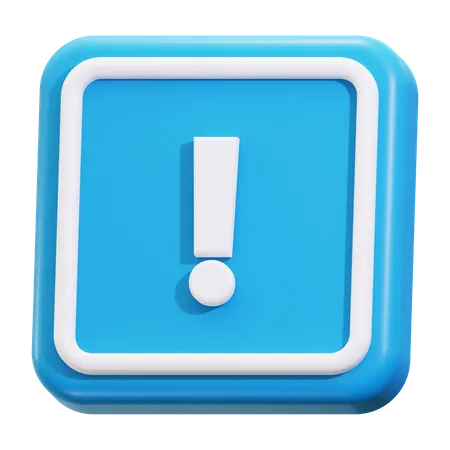 Caution warning  3D Icon