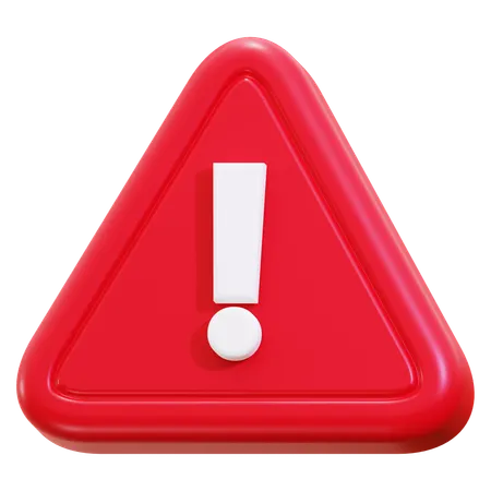 Caution warning  3D Icon