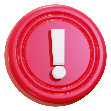 Caution warning  3D Icon