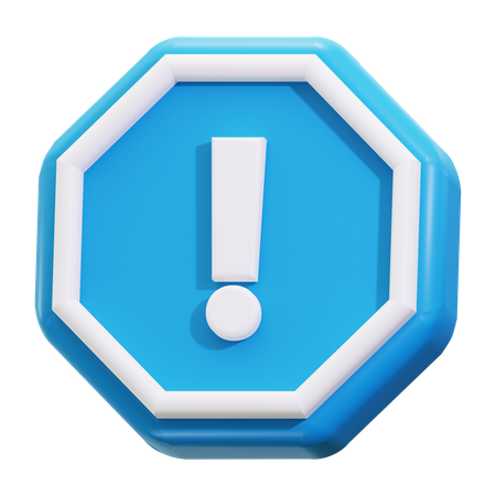 Caution warning  3D Icon