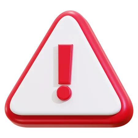 Caution warning  3D Icon