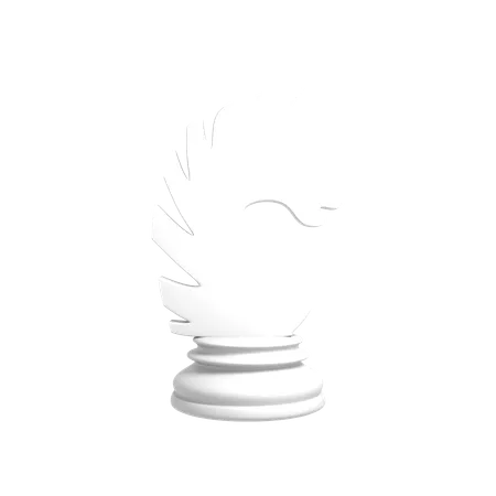 Cavaleiro branco  3D Icon