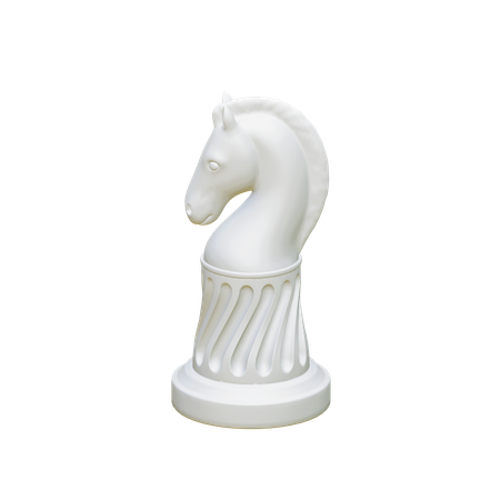 Cavaliere bianco  3D Icon