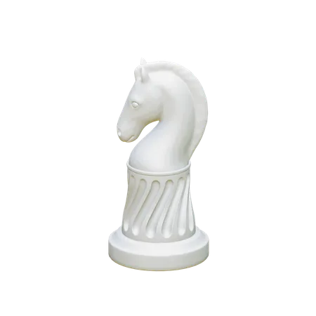 Cavaliere bianco  3D Icon