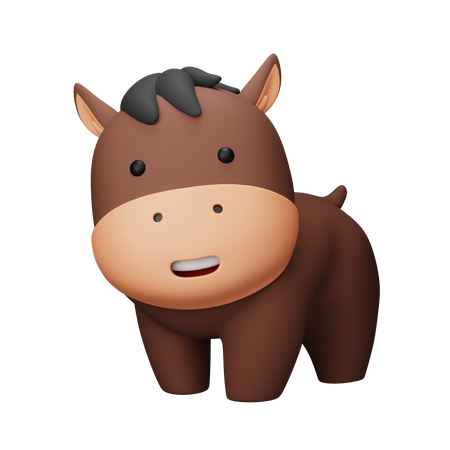 Cavalo  3D Icon