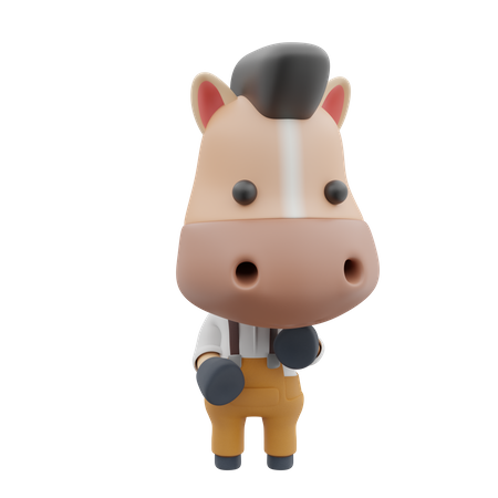 Cavalo  3D Illustration