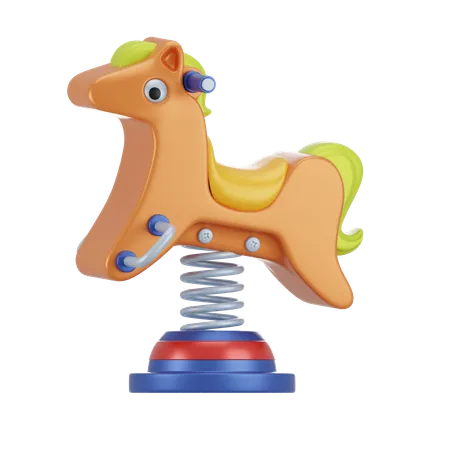 Cavalo infantil  3D Icon