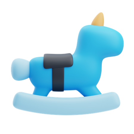 Cavalo de pau  3D Icon