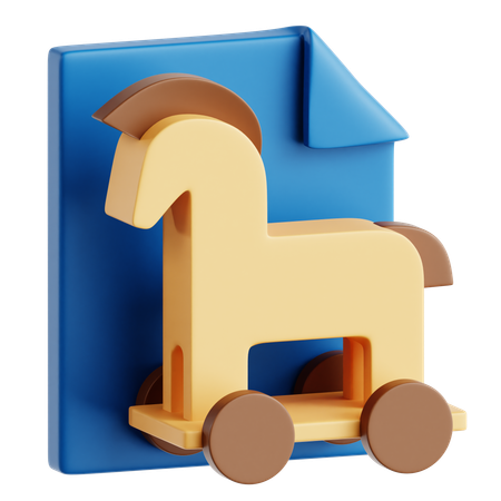 Cavalo de Tróia  3D Icon