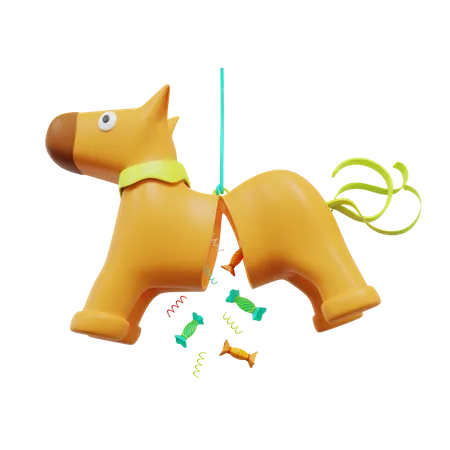 Cavalo pinhata  3D Icon