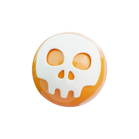 Emoji de caveira  3D Icon