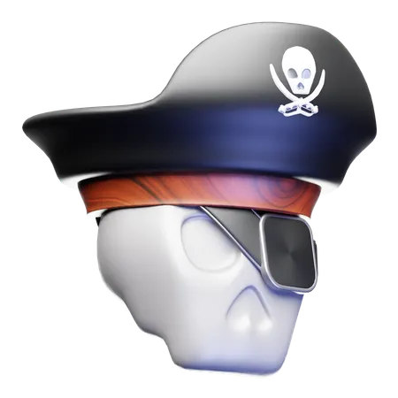 Pirata de caveira  3D Icon