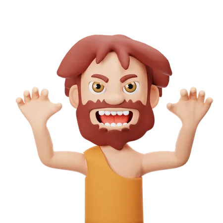 Caveman  3D Icon