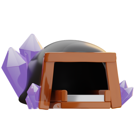 Caverna de diamante  3D Icon