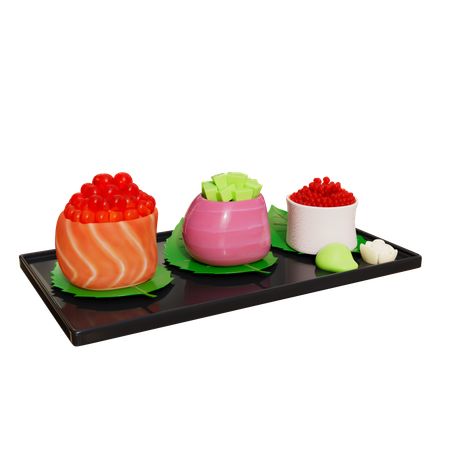 Caviar de salmão  3D Icon