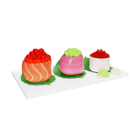 Caviar de salmão  3D Icon