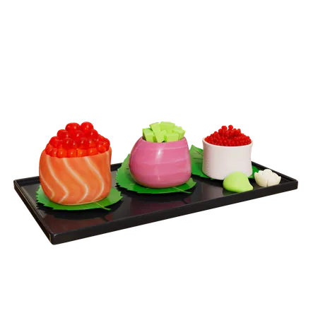 Caviar de salmón  3D Icon