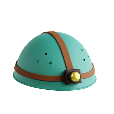 Caving Helmet  3D Icon