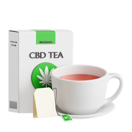 Chá cbd  3D Icon