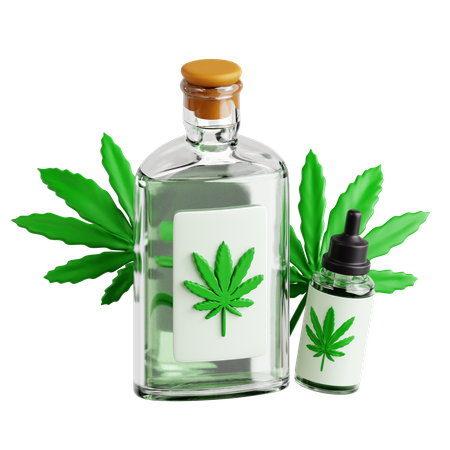 CBD Oil  3D Icon