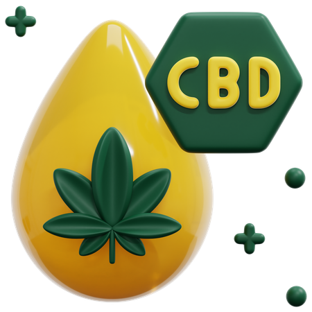 Cbd oil  3D Icon