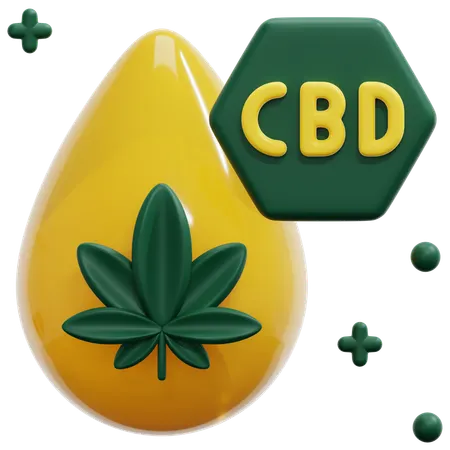 Cbd oil  3D Icon